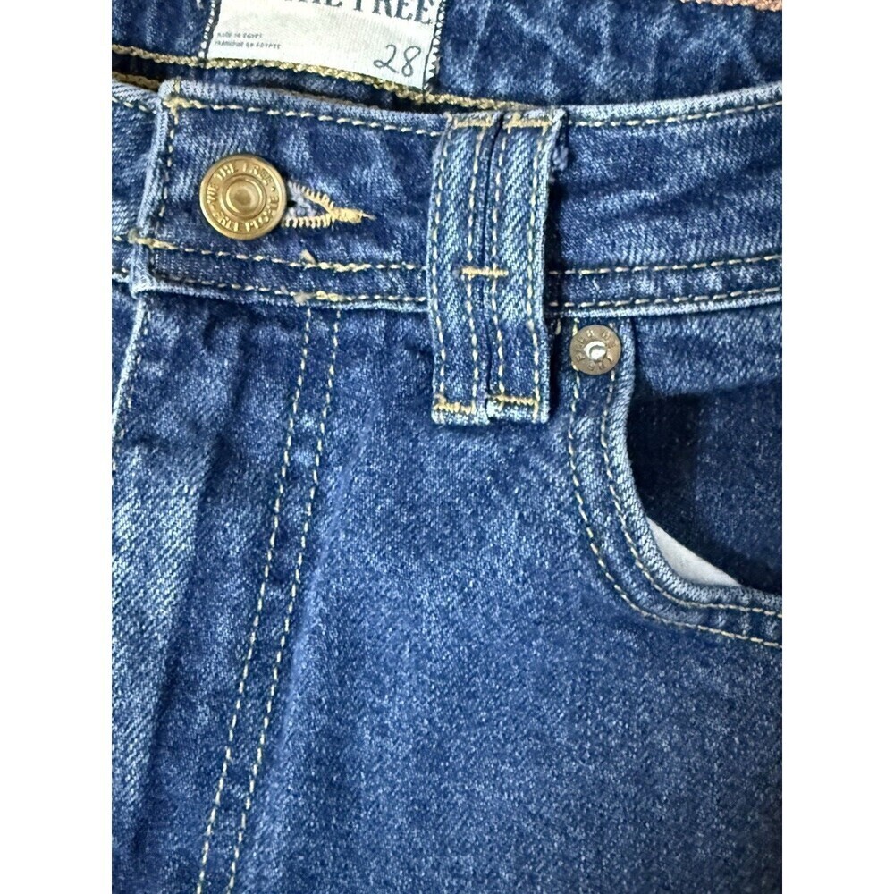 We The Free Jeans Womens 28 Dark Indigo Curvy High Rise Vintage cut Free People - Picture 6 of 13